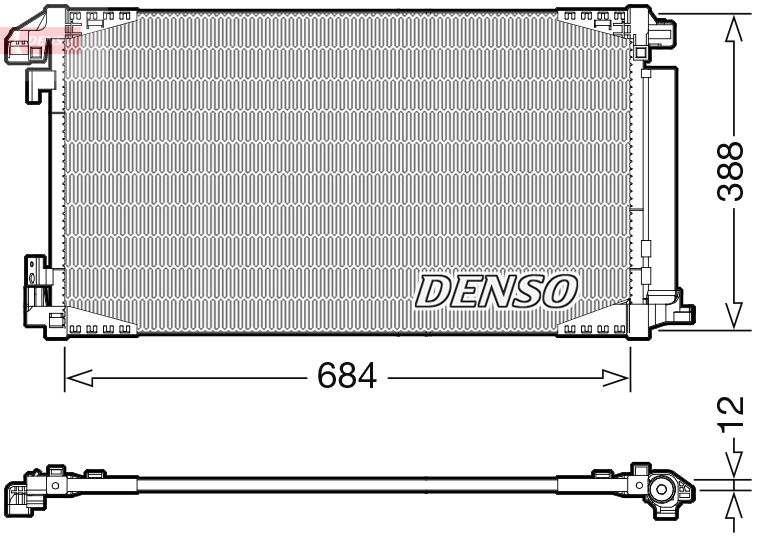 DENSO kondenzátor, klíma DCN50119