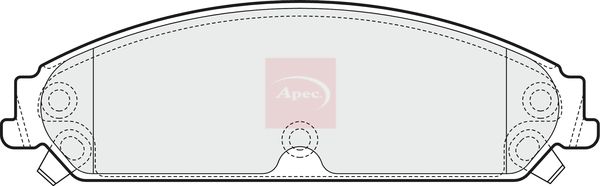 APEC Brake Pad Set, disc brake PAD1557