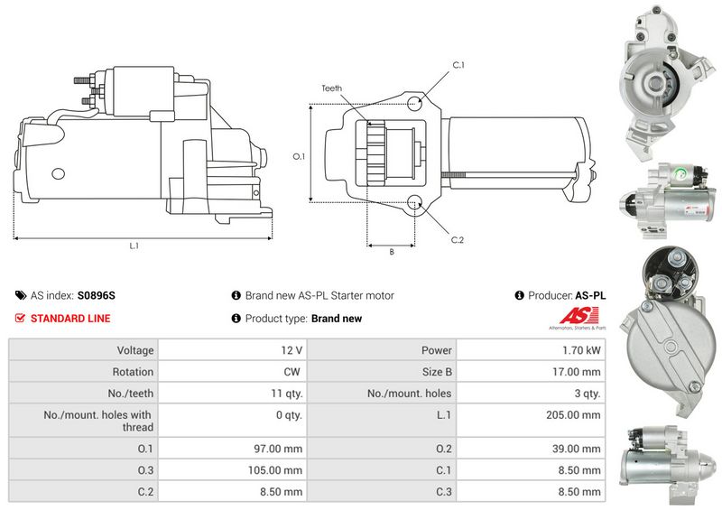 AS-PL S0896S Starter