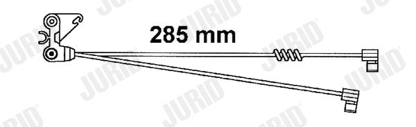 Výstražný kontakt, opotřebení obložení FAI125