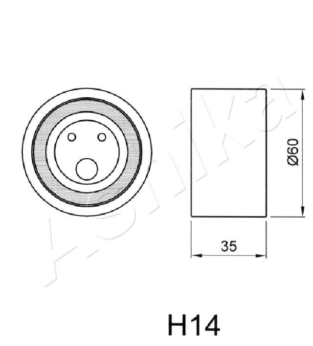 ASHIKA 45-0H-014 Tensioner, timing belt