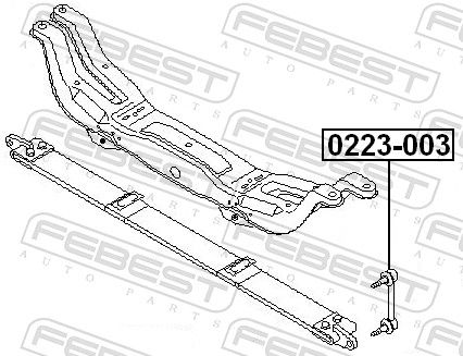 FEBEST 0223-003 Link/Coupling Rod, stabiliser bar