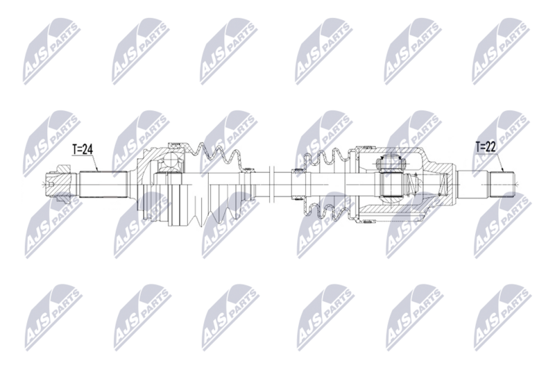 NTY NPW-TY-205 Drive Shaft