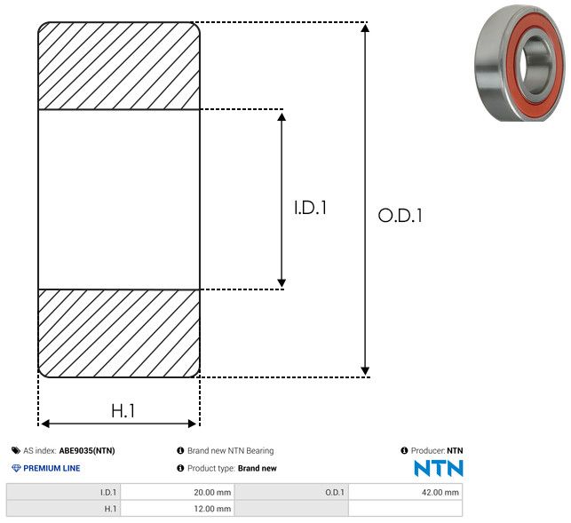 AS-PL ABE9035(NTN) Bearing