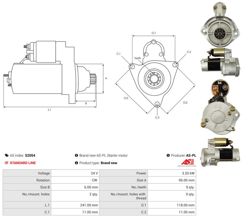 AS-PL S2054 Starter