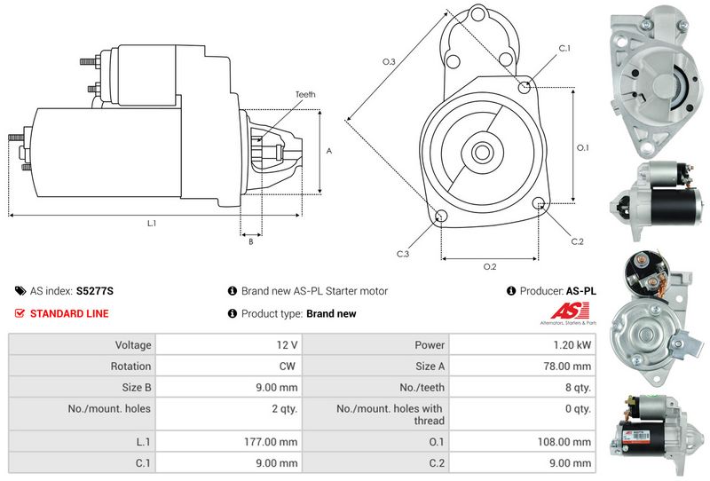 AS-PL S5277S Starter