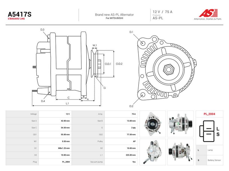 This part match OEM code: A3TN0999