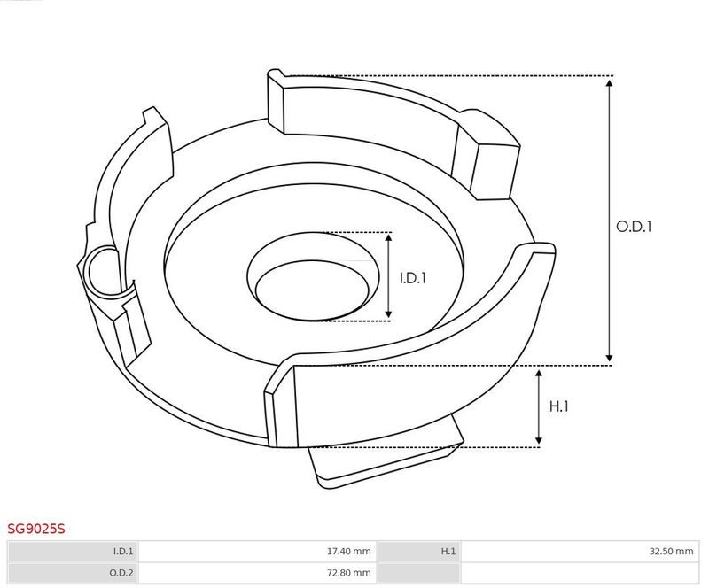 Ремонтний комплект, стартер, Auto Starter SG9025S