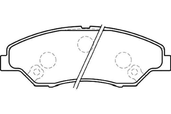 Kavo Parts Комплект тормозных колодок, дисковый тормоз