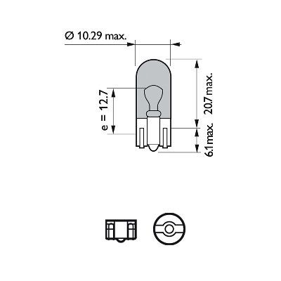 PHILIPS 12961WVUB2 Bulb, direction indicator