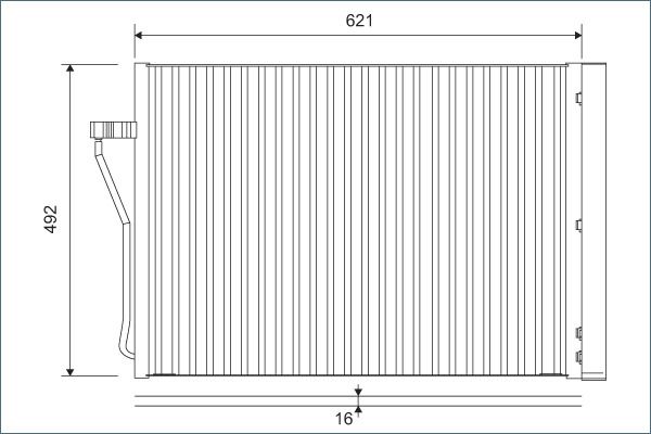 Конденсатор, система кондиціонування повітря, Valeo 812879