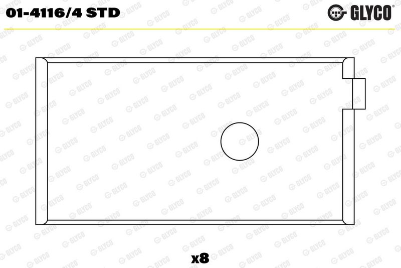 Coussinet+bielle GLYCO 01-4116/4 STD