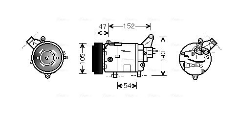 AVA QUALITY COOLING kompresszor, klíma BWAK076