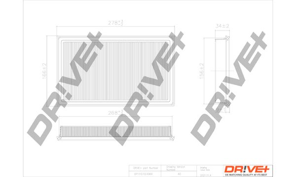 Повітряний фільтр, Dr!Ve+ DP1110.10.0069