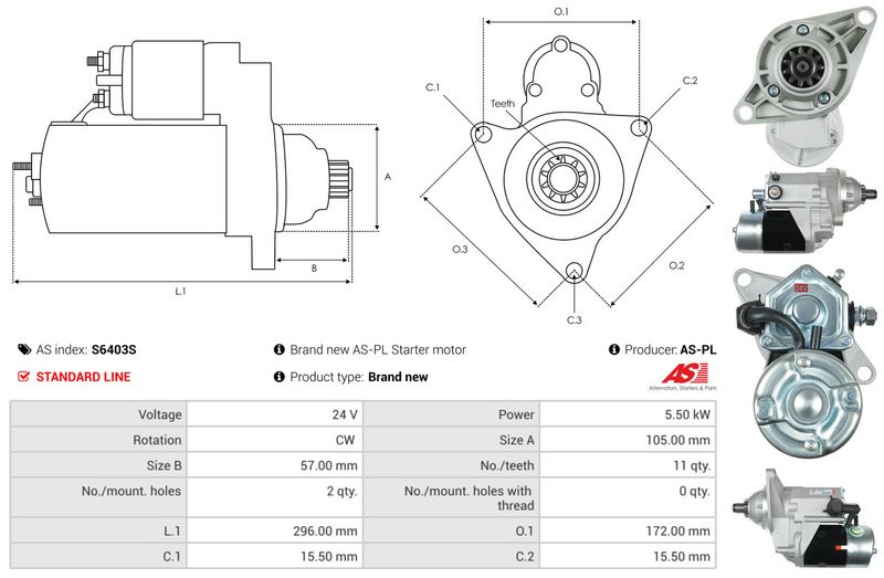 AS-PL S6403S Starter