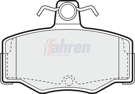 Fahren Brake Pad Set, disc brake FBP3799