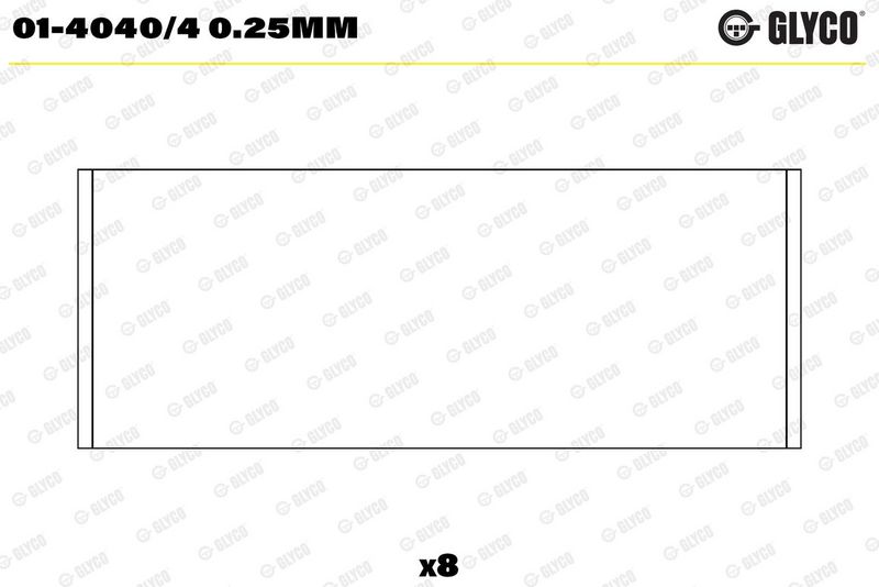 Coussinet+bielle GLYCO 01-4040/4 0.25mm