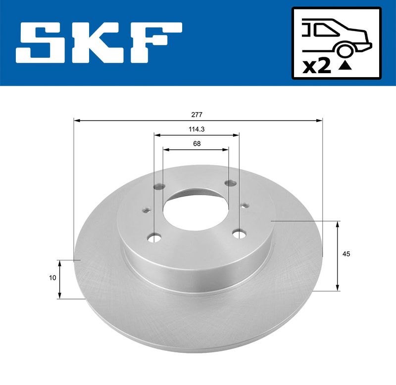 SKF VKBD 90967 S2 Brake Disc