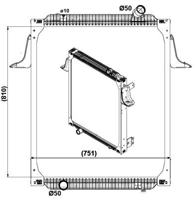 NRF 569563 Radiator, engine cooling