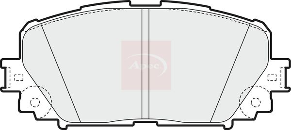 APEC Brake Pad Set, disc brake PAD1572