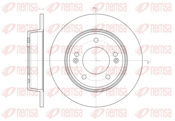 Гальмівний диск, Remsa 61435.00