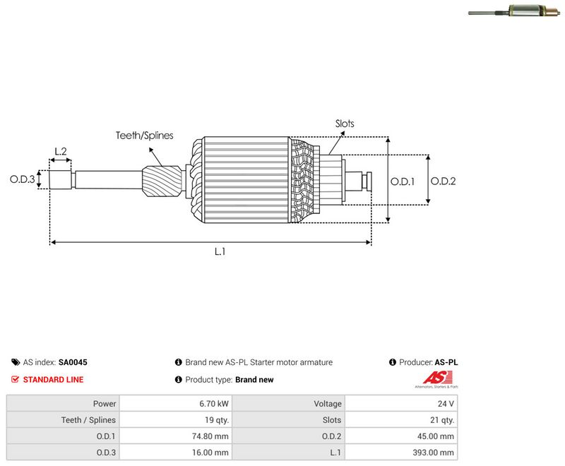 Ankur, starter, AS-PL SA0045