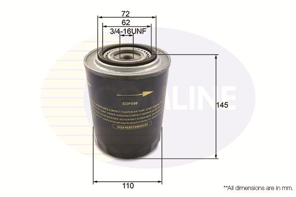 EOF056 Comline - Фільтр оливи ( аналогWL7160/OC248 )