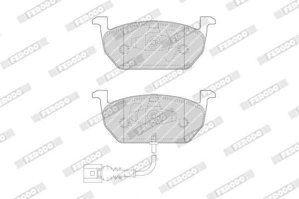 FERODO FDB4454 Brake Pad Set, disc brake