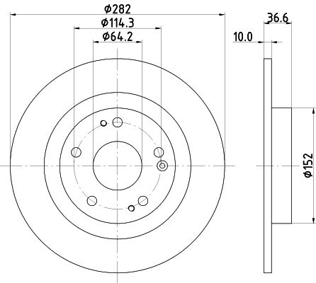 Гальмівний диск, Hella 8DD355131-901