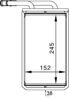 Радиатор печки KNECHT/MAHLE