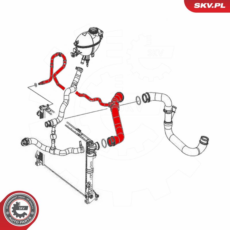 ESEN SKV 43SKV659 Radiator Hose
