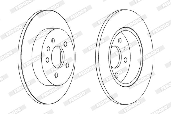 FERODO Remschijf DDF1423C