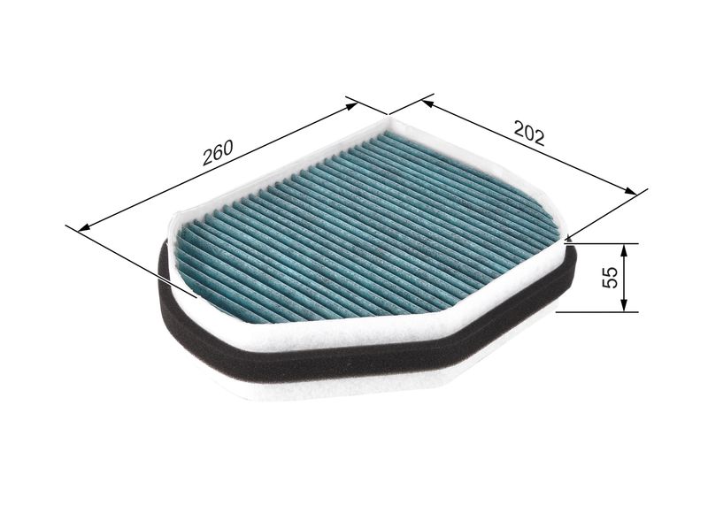 BOSCH 0 986 628 511 Filter, cabin air