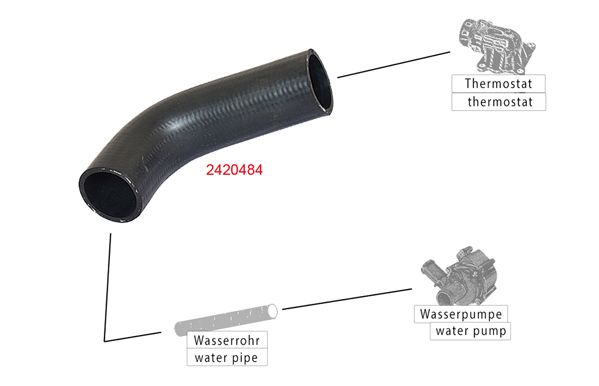 METZGER AUTOTEILE 2420484 Radiator Hose