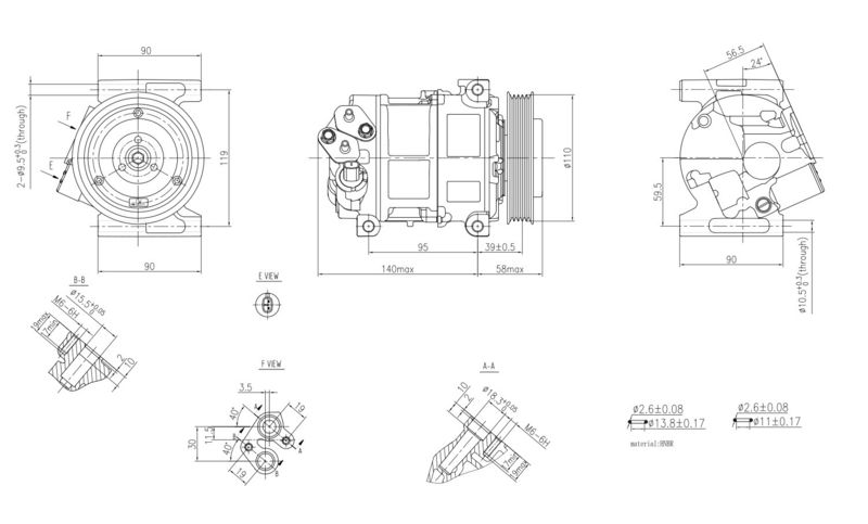 HELLA 8FK 366 200-941 Compressor, air conditioning