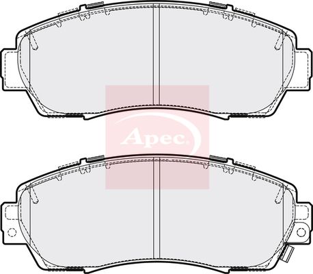 APEC Brake Pad Set, disc brake PAD2124