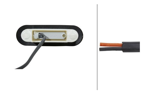 pozička LED oranžová, 12V/24V, ADR 2XS959650-007