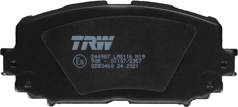 Piduriklotsi komplekt, ketaspidur, TRW GDB3460