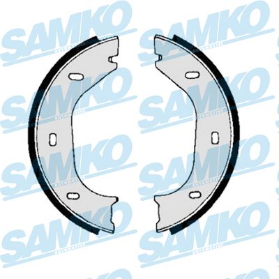 Комплект гальмівних колодок, стоянкове гальмо, Samko 80010