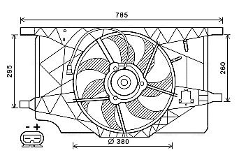 AVA QUALITY COOLING ventilátor, motorhűtés RT7547