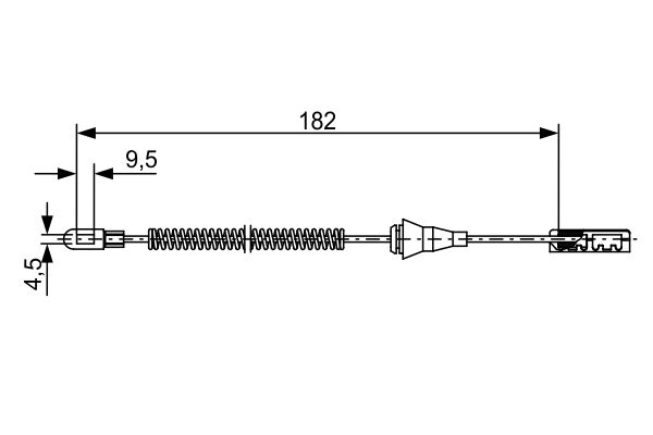 Bosch Cable Pull, parking brake 1 987 482 449 (1987482449)