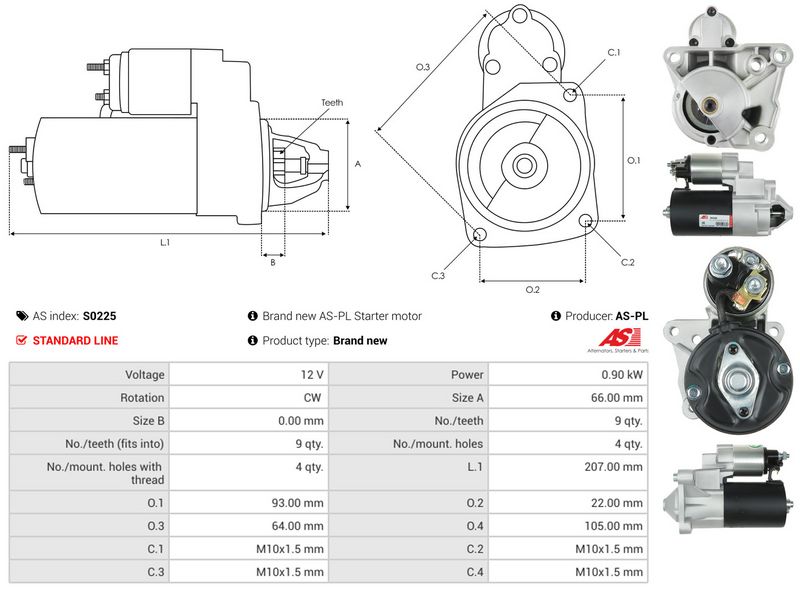 AS-PL S0225 Starter