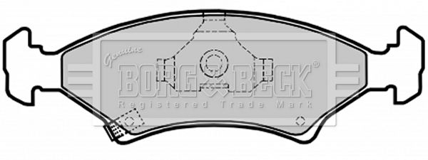BORG & BECK fékbetétkészlet, tárcsafék BBP1610