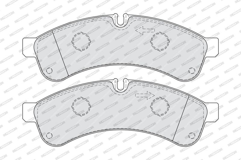 Sada brzdových destiček, kotoučová brzda FVR4039