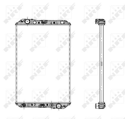 NRF 509720 Radiator, engine cooling