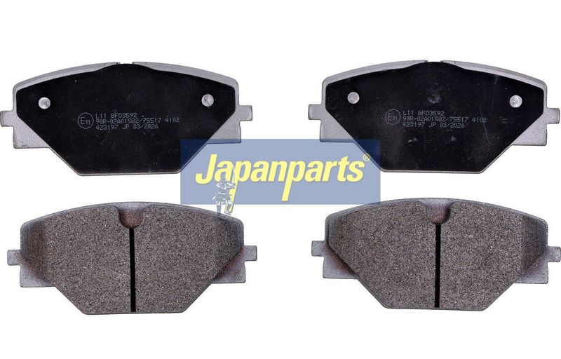 set placute frana,frana disc JAPANPARTS PP-L11AF