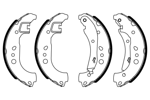 BOSCH fékpofakészlet 0 986 487 959