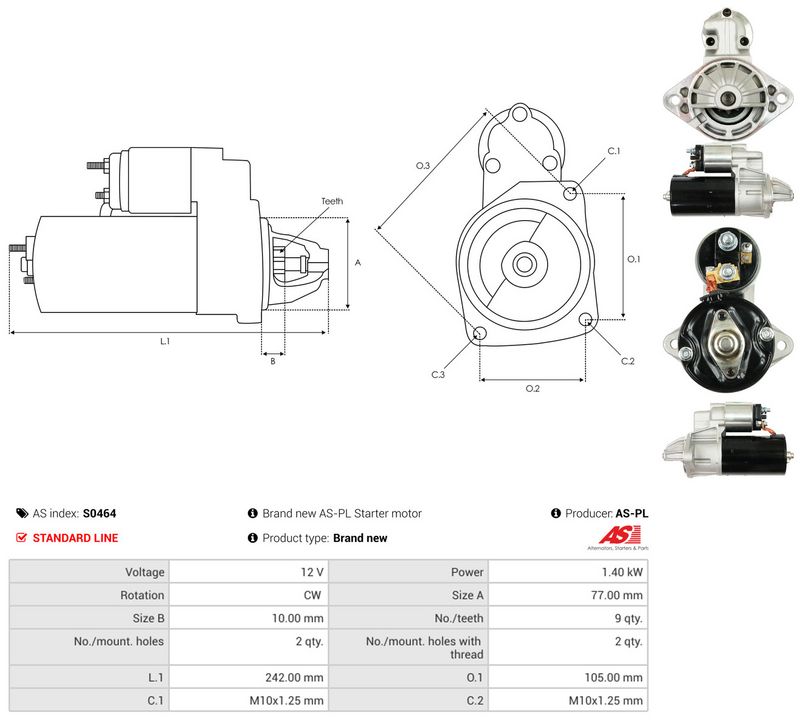 AS-PL S0464 Starter