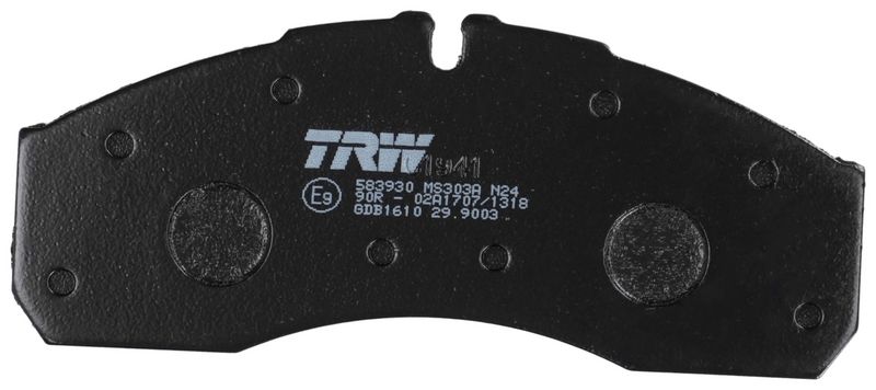 TRW GDB1610 Stabdžių trinkelių rinkinys, diskinis stabdys