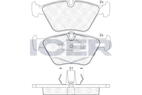 ANDEL 181140 - Brake Pad Set, disc brake
